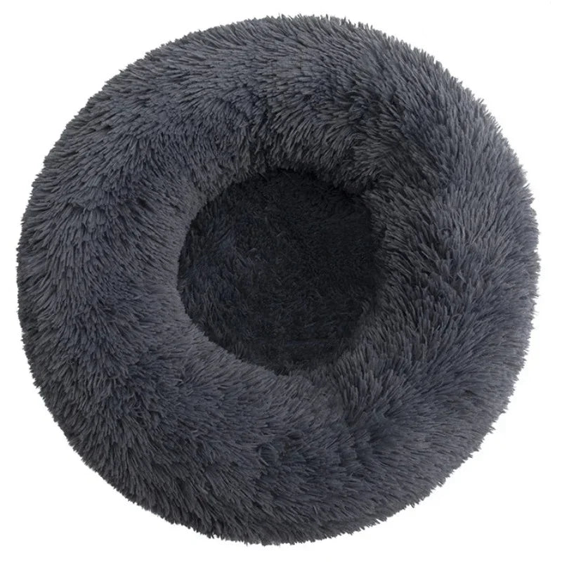 40-90cm Round Pet Bed for Large Dog Bed Super Soft Cat Bed Long Plush Dog House for Medium Dog House Winter Warm Sleeping Freshtrendingproduct