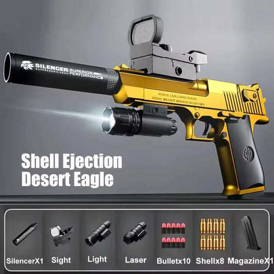 Desert Eagle Shell Ejection Soft Bullet Toy Gun Airsoft Pistol Foam Launcher CS Shooting Games  Weapons for Kids Boys Gift Freshtrendingproduct