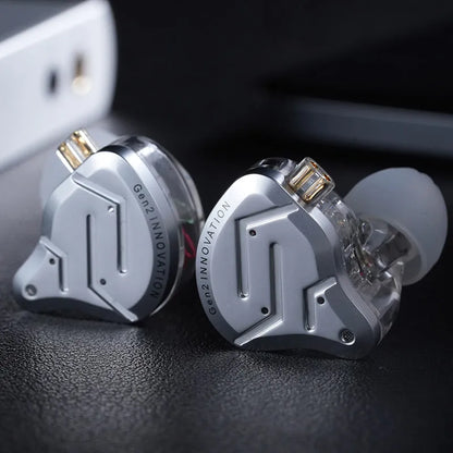 KZ ZSN Pro 2 Hybrid Drive 1BA+1DD In Ear Metal Earphones HIFI Bass Headset Monitor Earbuds Sport Noise Cancelling Headphone Freshtrendingproduct