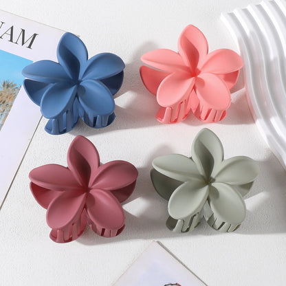 2/4/6pcs Fashion Women Flower Hair Claws Hawaiian Gradient Hair Clips Vacation Beach Style Hairpins Hair Accessories ﻿ Freshtrendingproduct